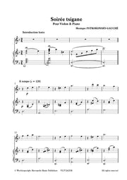 Pstrokonsky-Gauché - Soirée Tsigane pour Violin and Piano - VLP7262EM