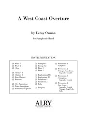 Osmon - A West Coast Overture (Symphonic Band) - WE114