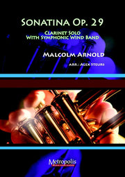 Arnold - Sonatina for Clarinet and Wind Band, op. 29 (Full Score and Parts) - WE6180EM